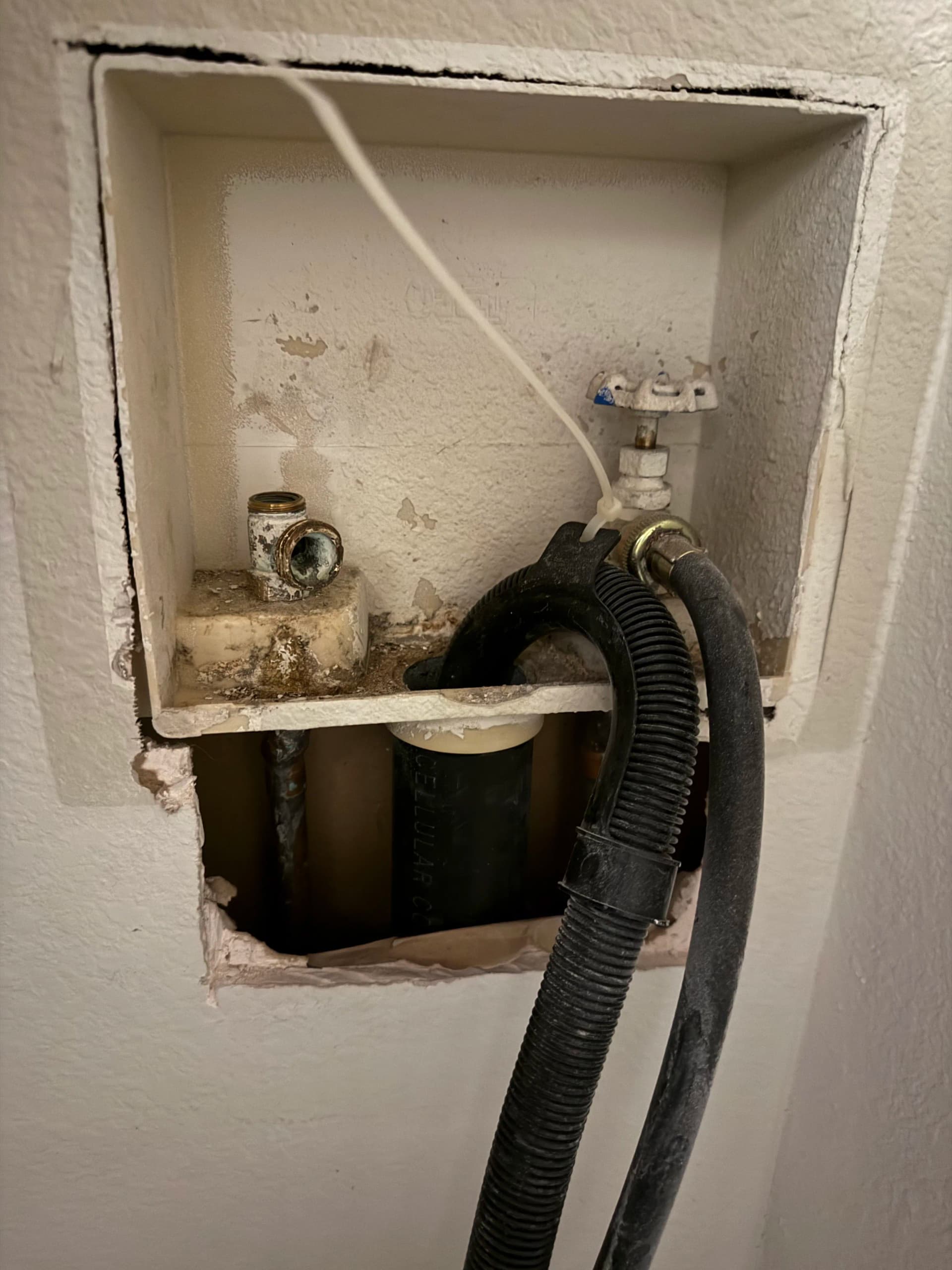 Washer Shutoff Valve Repair and New Washer Box Install image
