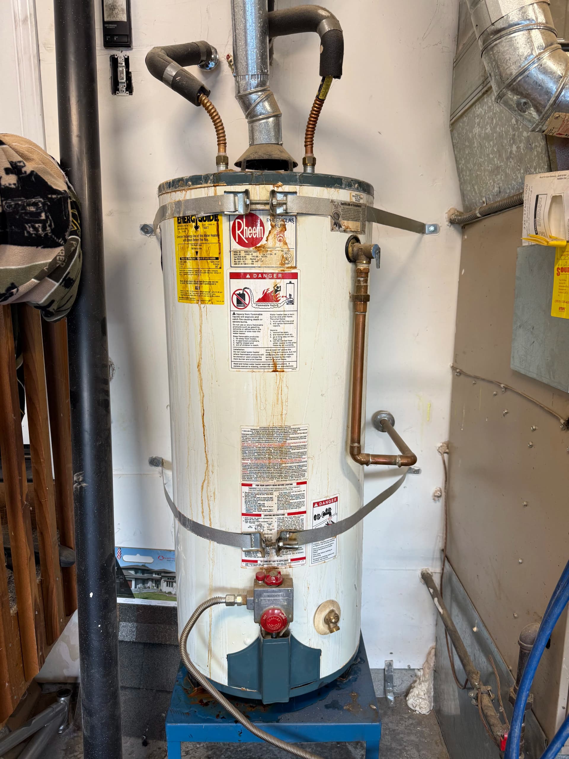A Leaking Water Heater That Was Way Past Done image