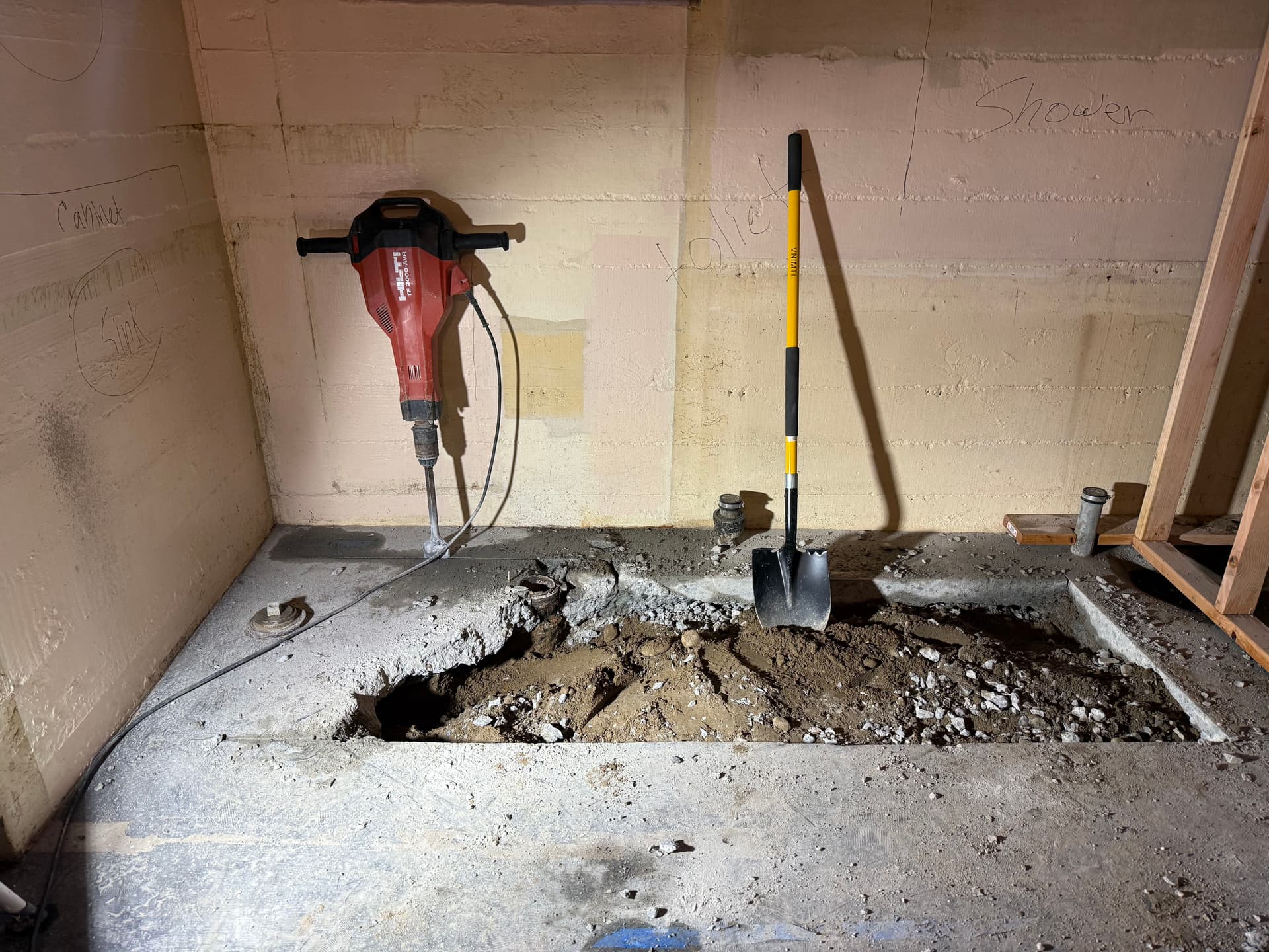 Gallery photos for Basement Bathroom and Laundry Addition in South King County: Image #1